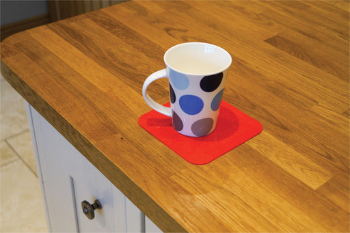 Anti Slip Silicone Red Rubber Square Coaster (Pack of 4) from Mobility 2 You - Mobility 2 You.