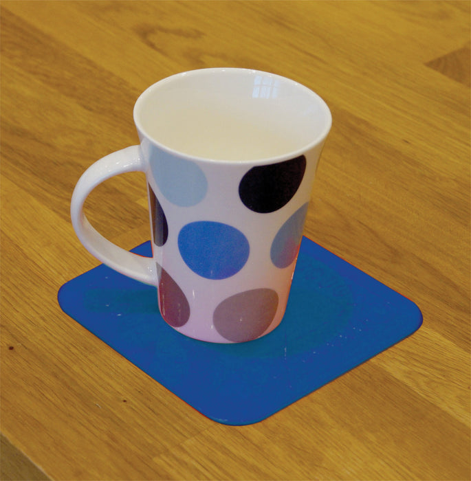 Tenura Silicone Rubber Blue Anti Slip Square Mat/Coaster 140 x 140mm from Mobility 2 You - Mobility 2 You.
