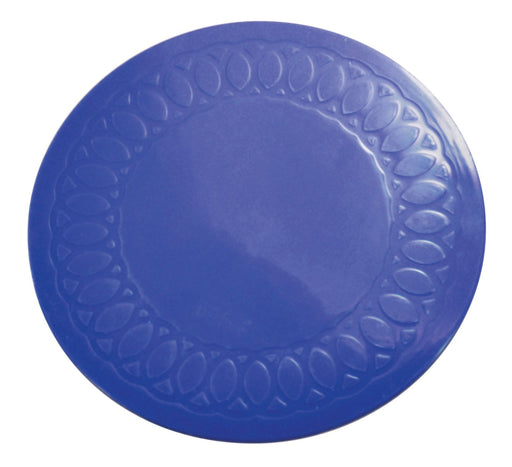 Tenura Silicone Rubber Blue Anti Slip Circular Mat/Coaster 9 cm from Mobility 2 You - Mobility 2 You.