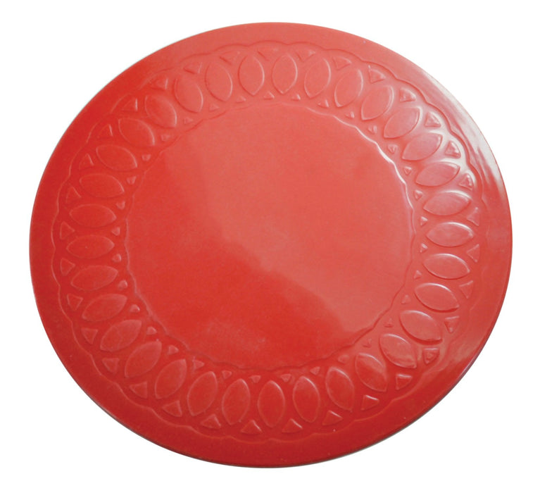 Tenura Silicone Rubber Red Anti Slip Circular Mat/Coaster 19 cm from Mobility 2 You - Mobility 2 You.