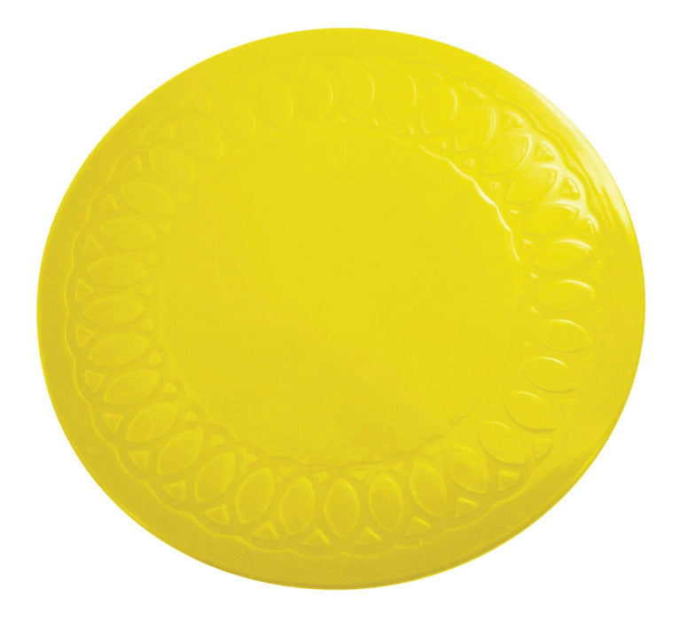 Tenura Silicone Rubber Yellow Anti Slip Circular Mat/Coaster 19 cm from Mobility 2 You - Mobility 2 You.