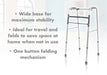 Folding Walking Frame-Unwheeled from Mobility 2 You - Mobility 2 You.
