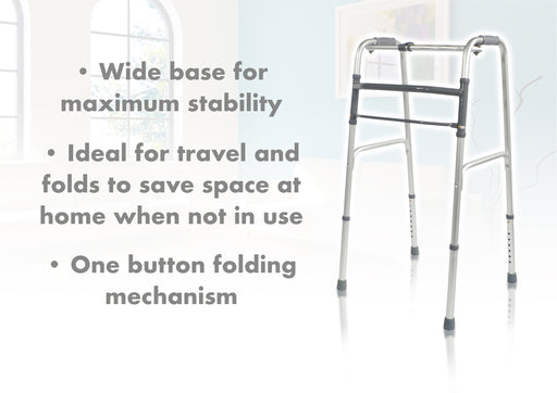 Folding Walking Frame-Unwheeled from Mobility 2 You - Mobility 2 You.