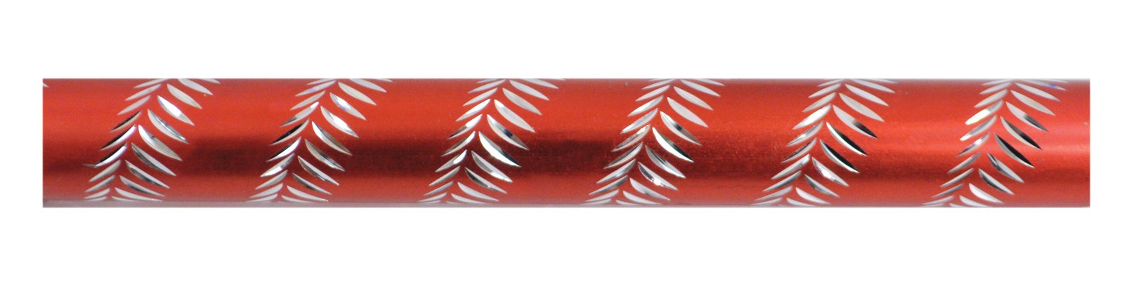 Extendable Plastic Handled Walking Stick with Engraved Pattern Red from Mobility 2 You - Mobility 2 You.