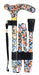 Deluxe Folding Walking Cane Japanese Floral from Mobility 2 You - Mobility 2 You.