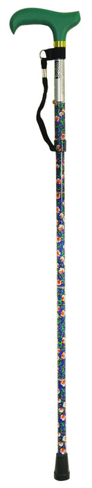 Deluxe Folding Walking Cane Emerald from Mobility 2 You - Mobility 2 You.