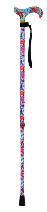 Deluxe Patterned Walking Cane Floral from Mobility 2 You - Mobility 2 You.