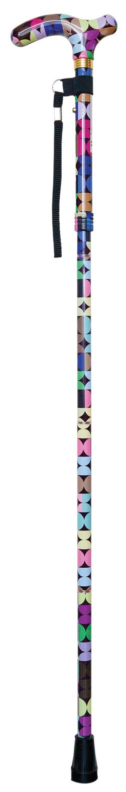 Deluxe Folding Walking Cane Colour Sixties from Mobility 2 You - Mobility 2 You.