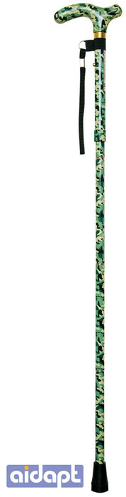 Deluxe Folding Walking Cane Colour Camoflauge from Mobility 2 You - Mobility 2 You.