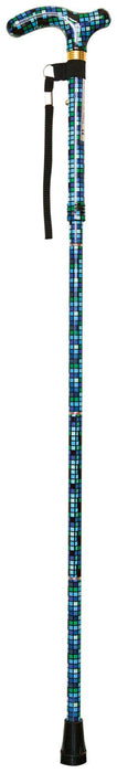 Deluxe Folding Walking Cane Colour Tile from Mobility 2 You - Mobility 2 You.