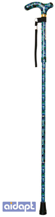 Deluxe Folding Walking Cane Colour Tile from Mobility 2 You - Mobility 2 You.