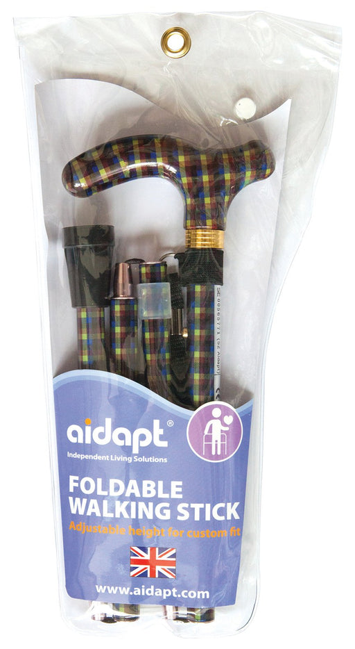 Deluxe Folding Walking Cane Colour Homme from Mobility 2 You - Mobility 2 You.