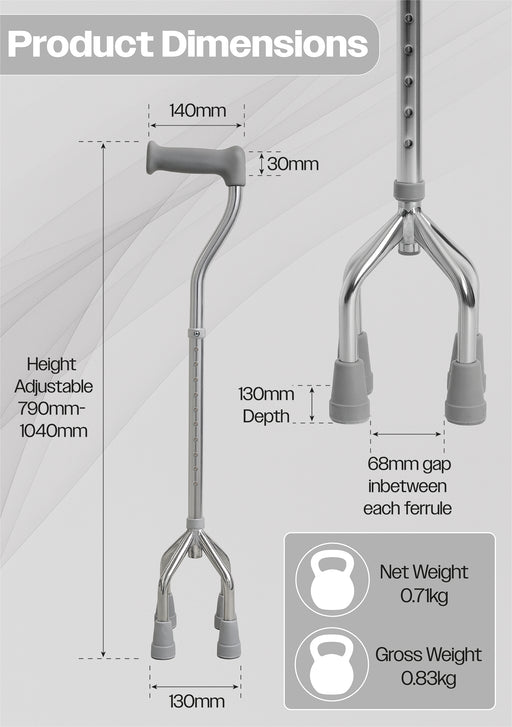Small Base Quad Cane from Mobility 2 You - Mobility 2 You.