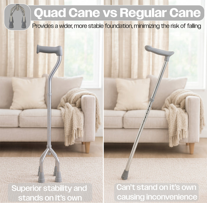 Small Base Quad Cane from Mobility 2 You - Mobility 2 You.