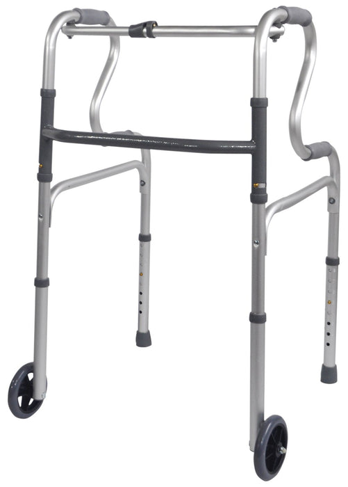 Dual Riser Deluxe Folding Walking Frame from Mobility 2 You - Mobility 2 You.