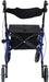 Duo Deluxe Blue Rollator and Transit Chair in One from Mobility 2 You - Mobility 2 You.