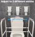 Ashford Height Adjustable Standing Toilet Frame White / Grey from Mobility 2 You - Mobility 2 You.