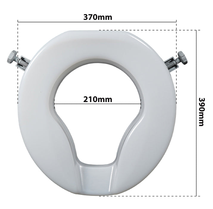 Ashby Easy Fit Raised Toilet Seat 2” from Mobility 2 You - Mobility 2 You.
