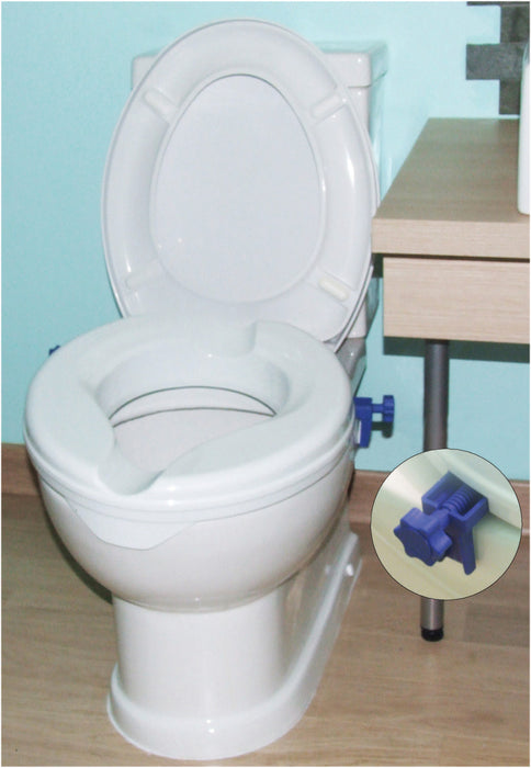 Senator Plastic Raised Toilet Seat 4″ / 100mm depth (no lid) from Mobility 2 You - Mobility 2 You.