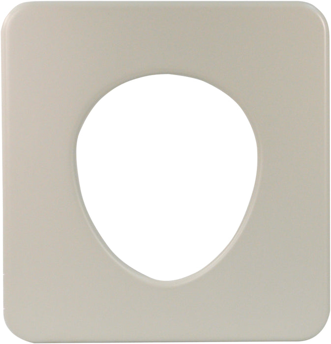 Replacement Plastic Seat For The Linton & Lenham Mobile Commode Grey from Mobility 2 You - Mobility 2 You.