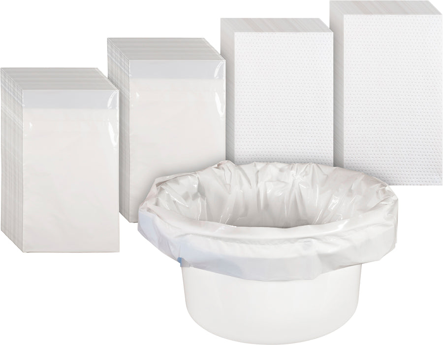 Commode Liners with Absorbent Pads - Box of 50 from Online Exclusive - Mobility 2 You.