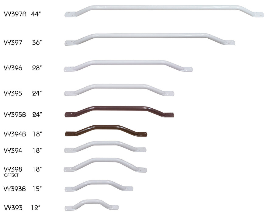 Solo Easigrip Steel Grab Bar/Rail 1130 mm (44inch) White from Mobility 2 You - Mobility 2 You.
