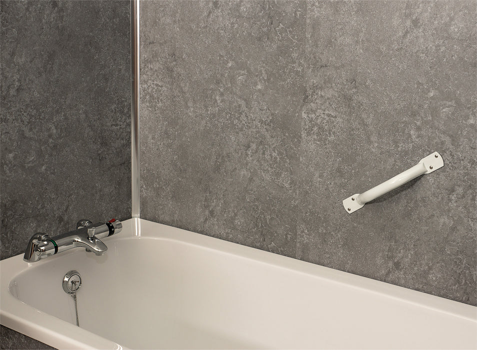 Solo Easigrip Steel Grab Bar/Rail 450 mm (18inch) White from Mobility 2 You - Mobility 2 You.