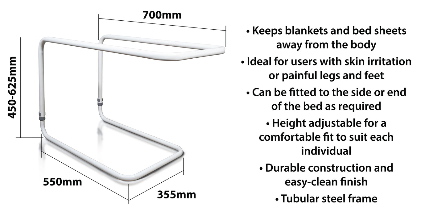 Height Adjustable Bed Cradle from Mobility 2 You - Mobility 2 You.