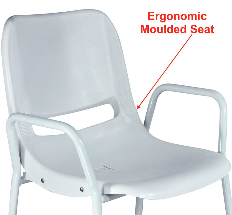 Milton Height Adjustable Shower Chair from Aidapt - Mobility 2 You.