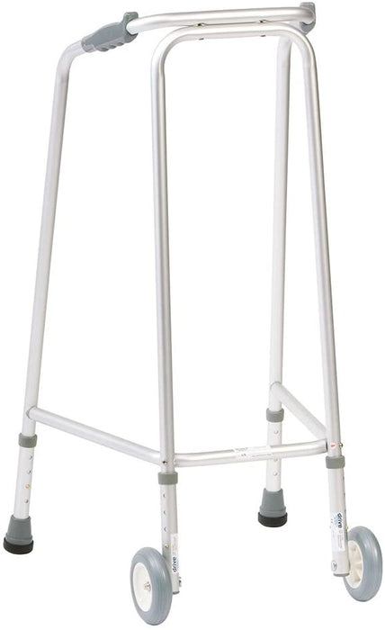 NRS Healthcare Ultra Narrow Walking Frame (Wheeled) N73223 Adjustable Height - Medium