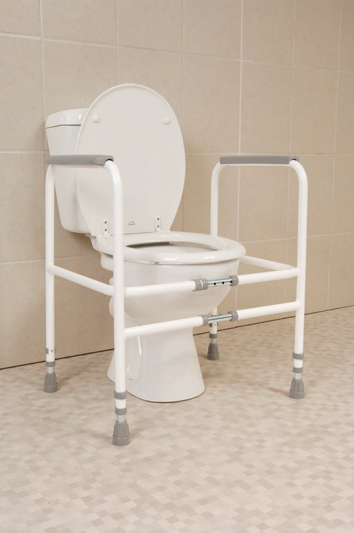 Width Adjustable Economy Toilet Frame from Online Exclusive - Mobility 2 You.