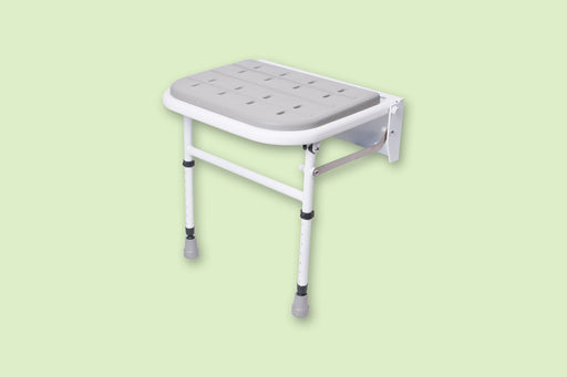 Folding Shower Seat+Legs & Padded Seat from Online Exclusive - Mobility 2 You.
