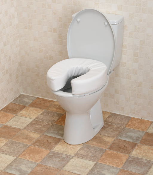 Soft Raised Toilet Seat - 100Mm/4In from Online Exclusive - Mobility 2 You.