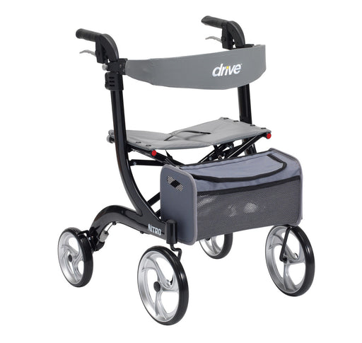 Nitro Rollator Black from Drive DeVilbiss Healthcare - Mobility 2 You.