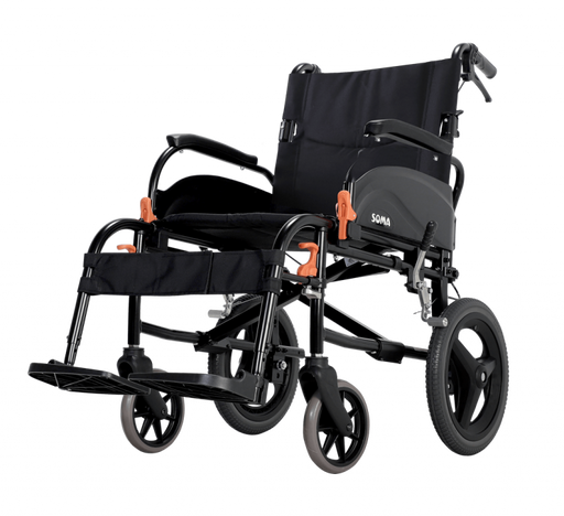 Karma Agile Aluminium Transit Wheelchair - 18" Seat from Karma - Mobility 2 You.