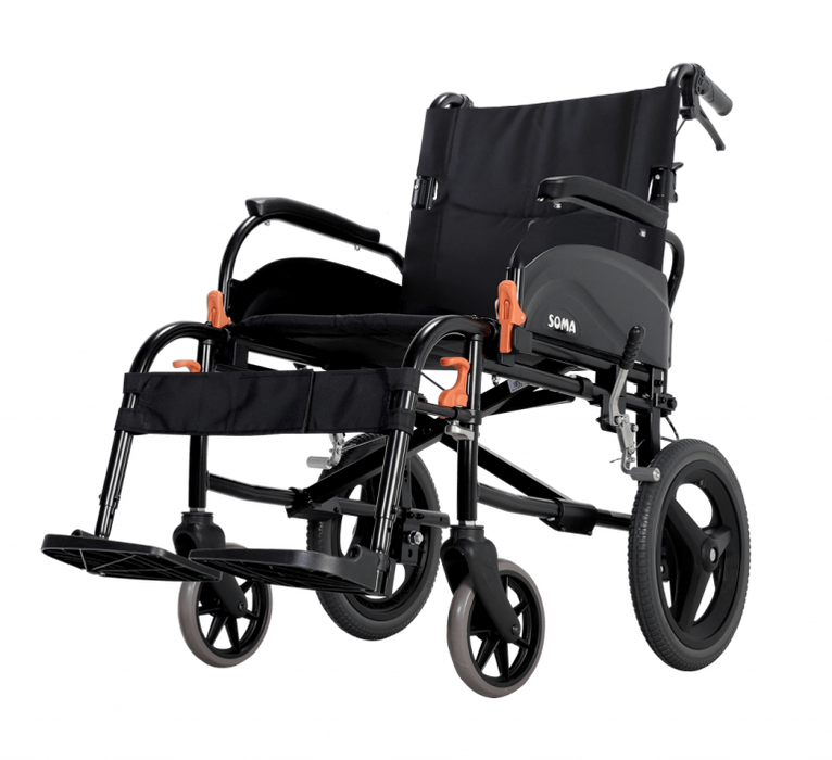 Karma Agile Aluminium Transit Wheelchair - 16" Seat from Karma - Mobility 2 You.