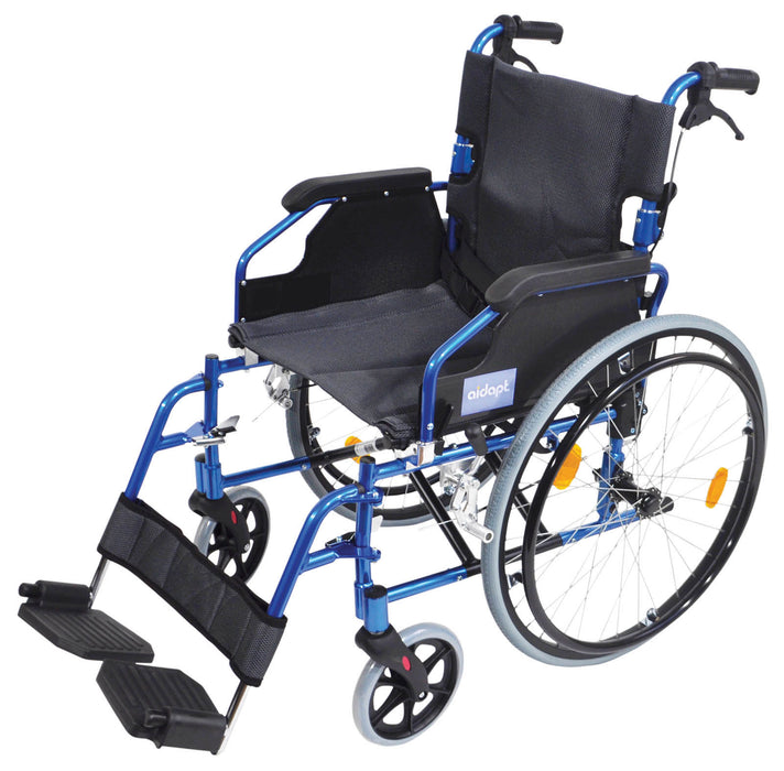 Deluxe Self-Propelled Aluminium Wheelchair from Aidapt - Mobility 2 You.