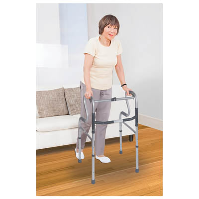 Dual Riser Folding Walking Frame from Aidapt - Mobility 2 You.