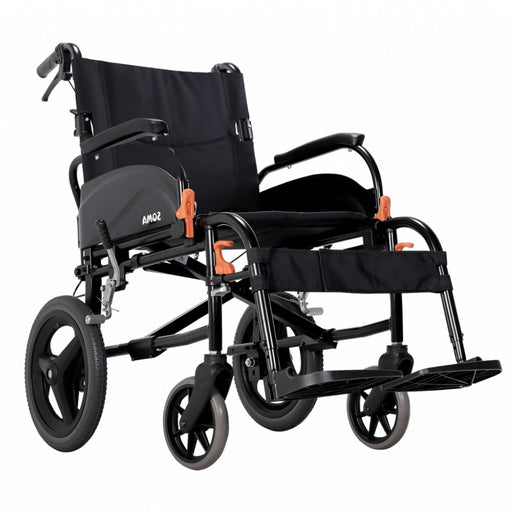 Karma Agile Aluminium Transit Wheelchair - 16" Seat from Karma - Mobility 2 You.