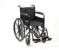  18" S1 Budget Steel Wheelchair Self Propel Solid Mag Wheels 