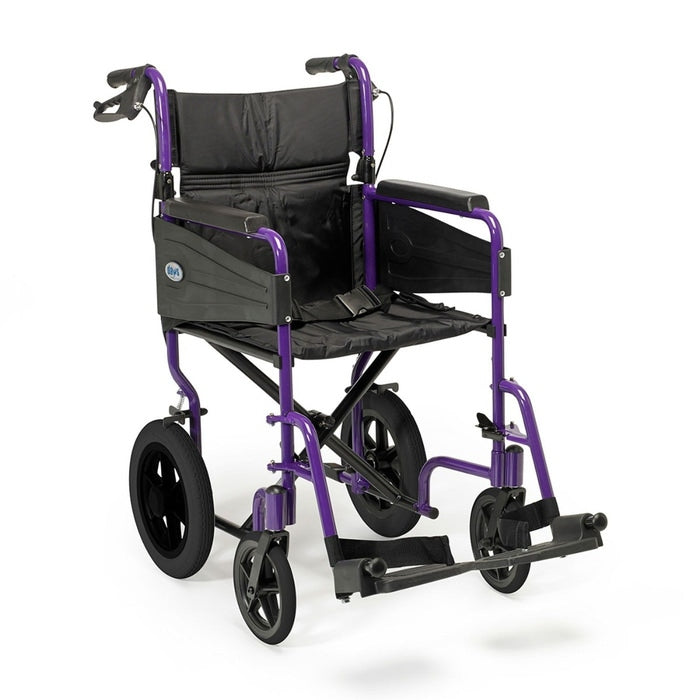 Escape Lite Transit Wheelchair - Narrow - Purple from Mobility2You - Great Prices on Disability Equipment at mobility2you.com