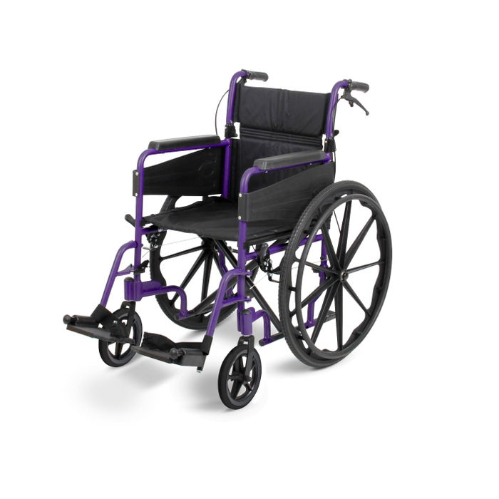 Escape Lite Self Propel Wheelchair - Narrow - Purple from Mobility2You - Great Prices on Disability Equipment at mobility2you.com