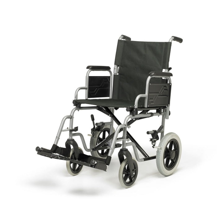 Whirl Transit Wheelchair - 17.5" Seat - Black Silver from Mobility2You - Great Prices on Disability Equipment at mobility2you.com
