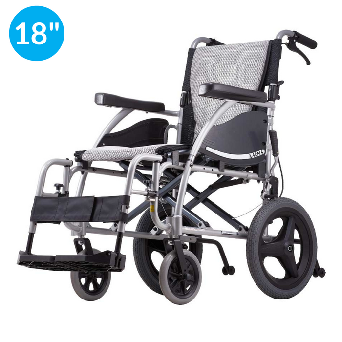 Ergo 125 Tall Transit Wheelchair - 18" Seat from Karma - Mobility 2 You.
