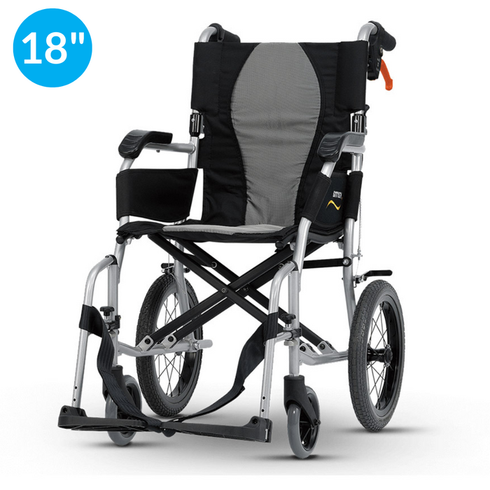 Ergo Lite 2 Transit Wheelchair - 18" Seat from Karma - Mobility 2 You.