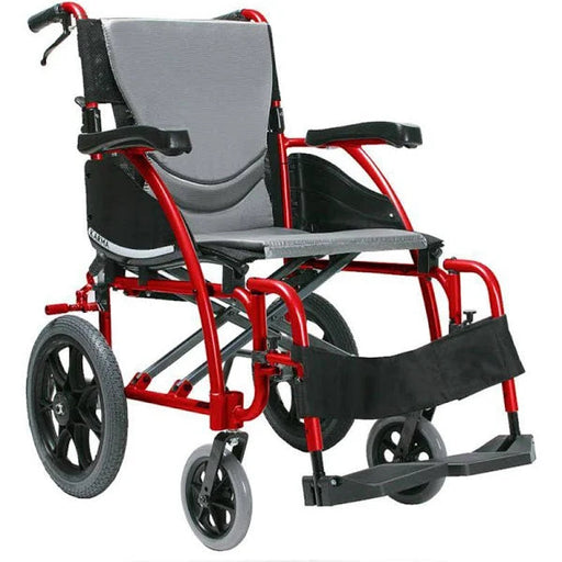 Ergo 125 Transit Wheelchair - 20" Seat - Red from Karma - Mobility 2 You.