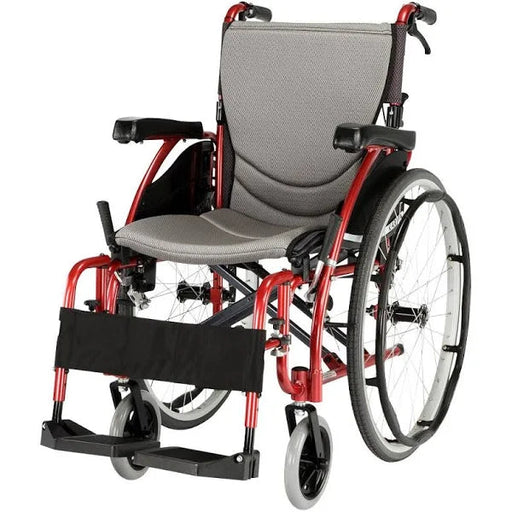 Ergo 125 Self Propel Wheelchair - 20" Seat - Red from Karma - Mobility 2 You.