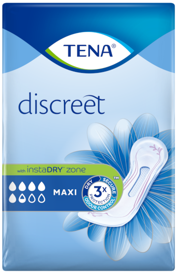 TENA Lady Discreet Maxi Pads Packs of 6 from Tena - Mobility 2 You.